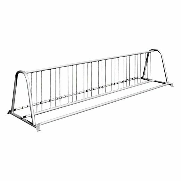 Paris Site Furnishings Paris Furnishings 5' Powder Coated Surface Mount Grid Style Bike Rack 969BRG8PC